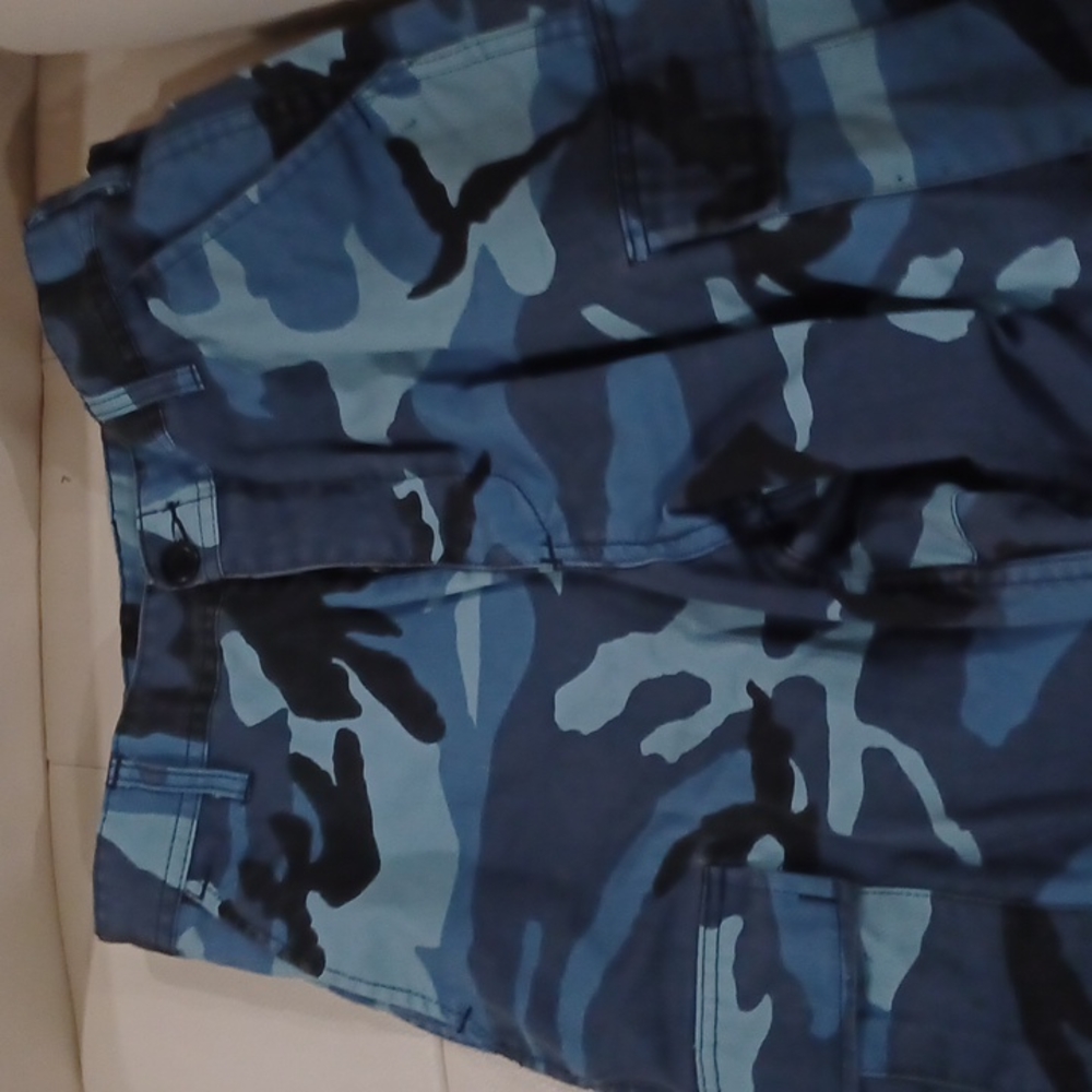 Blue camo pants